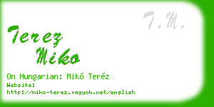 terez miko business card